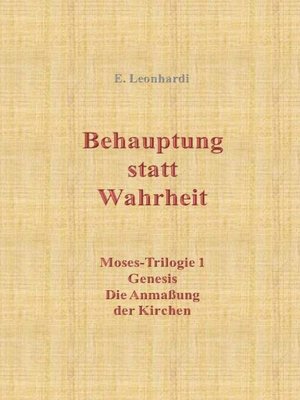 cover image of Behauptung statt Wahrheit
